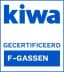 Kiwa F-gassen gecertificeerd (BRL 100)